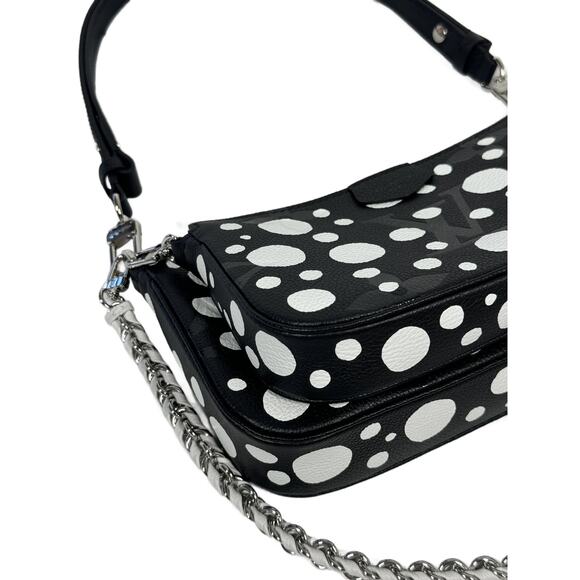 Louis Vuitton Black & White Infinity Dots Leather Multi Pochette Accessoires - Picture 9 of 16